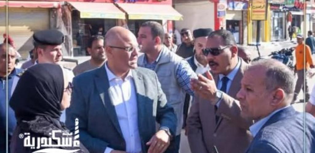 محافظ الإسكندرية يتابع ميدانياً أعمال توسعة "الكيلو ٢١" بالعجمي لإزالة معوقات الحركة قبل موسم الصيف