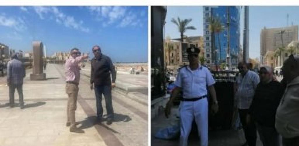 تطوير محيط قلعة قايتباي.. رفع كفاءة الإنارة وتركيب الحجر الفرعوني بحي الجمرك