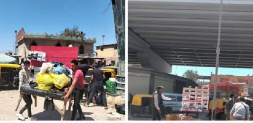 حي العامرية أول يشن حملة لرفع التعديات وتحقيق السيولة المرورية بشارع الجمهورية