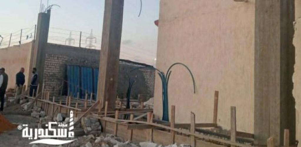 مواصلة حملات إزالة أعمال البناء المخالف بنطاق حي العامرية أول