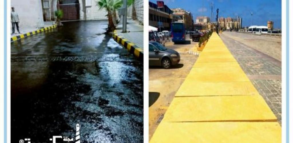 محافظ الإسكندرية يوجه بسرعة نهو أعمال تطوير الطرق والمحاور بمنطقة "بحري"