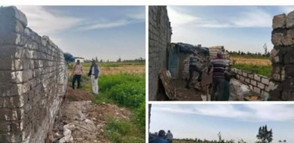 حي العامرية أول يُحبط محاولات بناء مخالف على الأراضي الزراعية بـ "قرية حارس"