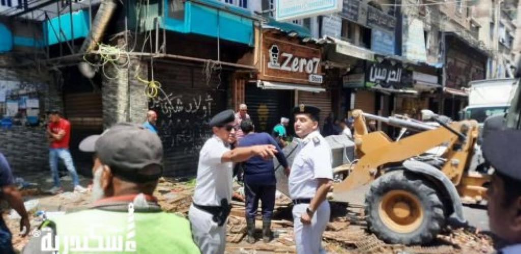 حي وسط...حملة موسعة لإعادة الانضباط بشارع الزهور وسوق شيديا وعدد من شوارع  تسفر عن رفع 600 حالة إشغال