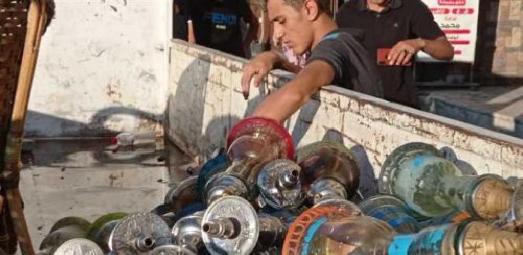 رفع إشغالات المقاهي والباعة الجائلين بطريق الجيش وعبد الحميد أبو هيف بالإسكندرية