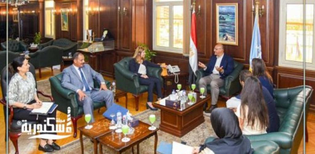 شراكة استراتيجية لتعزيز التنمية المستدامة.. محافظ الإسكندرية يبحث مع قنصل فرنسا ووفد "وكالة التنمية الفرنسية" مشروعات المترو والترام والطاقة الخضراء
