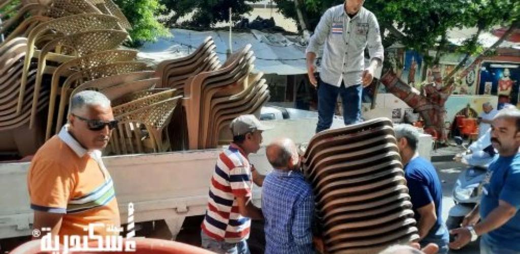 رفع 315 حالة إشغال وهالك في حملة مكبرة لإعادة الانضباط لشوارع حي وسط الإسكندرية