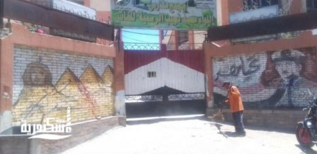 لتوفير أجواء ملائمة للطلاب.. حملة مكثفة لرفع كفاءة محيط لجان الثانوية العامة بالعجمي