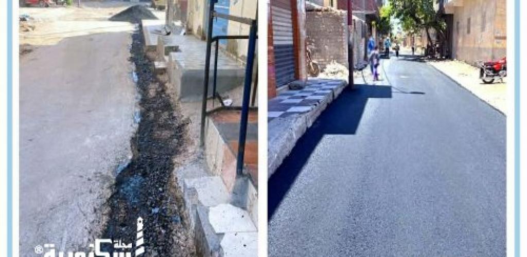 استجابة لتوجيهات المحافظ: مديرية الطرق بالإسكندرية تُنهي أعمال إعادة الشيء لأصله بشارع "كرم الله" في منتزه ثان