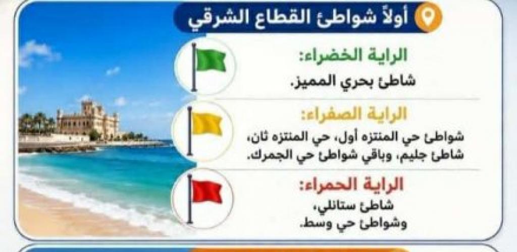 حالة البحر بالإسكندرية.. الراية الحمراء تسيطر على ستانلي والعجمي وتحذيرات عاجلة للمصطافين