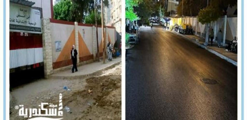 مديرية الطرق بالإسكندرية تنهي أعمال "إعادة الشيء لأصله" بشارع الناصر محمد بحي وسط لتوسعة المحاور المرورية