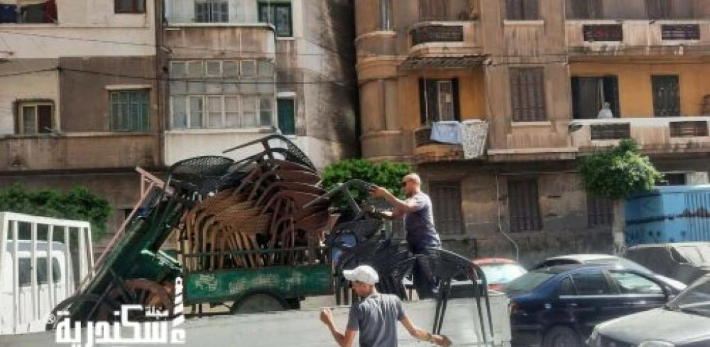 جهود مكثفة بحي وسط الإسكندرية: غلق 3 محلات مخالفة ورفع 110 حالة إشغال وهالك