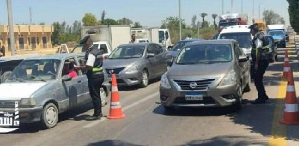 حملة مرورية مكبرة ببرج العرب لضبط الشارع السكندري وإعادة الانضباط