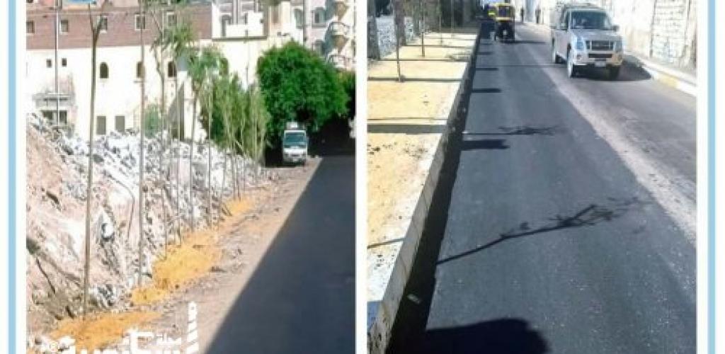 "مديرية الطرق بالإسكندرية تنهي أعمال إعادة الشيء لأصله بمدخل شارع النيل بحي غرب"