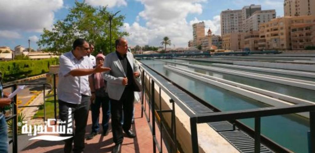 رئيس مياه الإسكندرية يفتتح المعرض السنوي للمفروشات ويقوم بجولة ميدانية موسعة بعدة قطاعات
