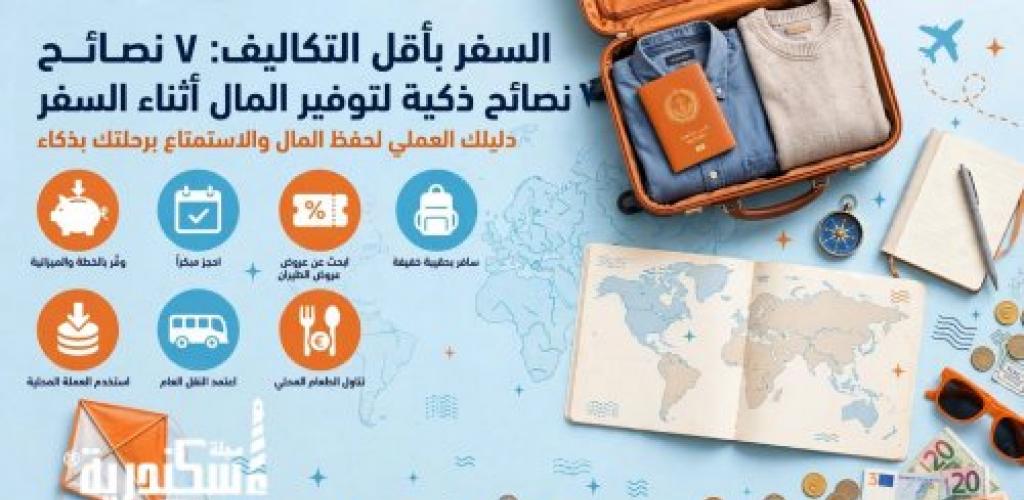 السفر بأقل التكاليف : 7 نصائح ذكية لتوفير المال اثناء السفر