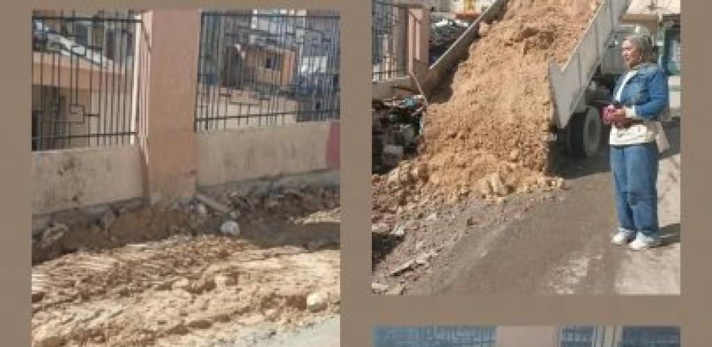 رئيس حي غرب تتابع اعمال تجريف ورفع ٥ طن رديم ورفع كفاءة شارع أبو مندور