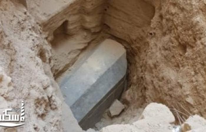 يزن 30 طن :العثور على تابوت أثري بسيدي جابر