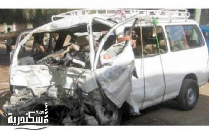 وقوع حادث تصادم أسفر عن مصابين بالطريق الساحلي منطقة الكيلو 53 - تجاه إسكندرية