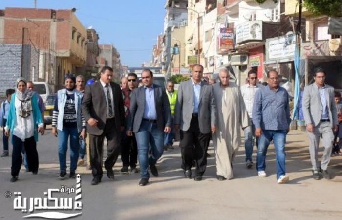 نائب محافظ الإسكندرية يتفقد منطقة عزبة محسن بعد إعتمادها بالمناطق العشوائية المستهدفة للتطوير