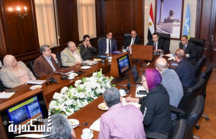 محافظ الإسكندرية يتابع المشروعات التي تنفذها شركة الصرف الصحي على مستوى أحياء المحافظة.