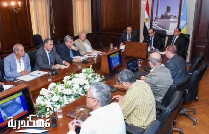 نائب محافظ الإسكندرية يتابع المشروعات التي تنفذها شركة الصرف الصحي على مستوى أحياء المحافظة.