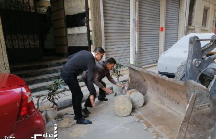 حملة لإزالة الحواجز ، الكتل الخرسانية ،الأحجار من شوارع: ابن سعد: ابن رشيد: وابن قتيبة ،حسبو، وجرين بمحرم بك