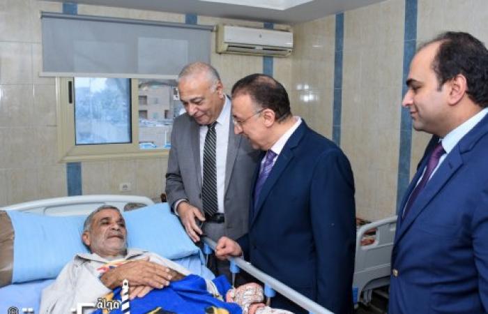 محافظ الإسكندرية يقوم بزيارة مفاجئة لمستشفي العامرية العام