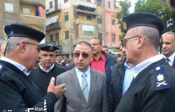محافظ الإسكندرية يقود حملة إزالة مكبرة بموقف الخديوي بمحطة مصر