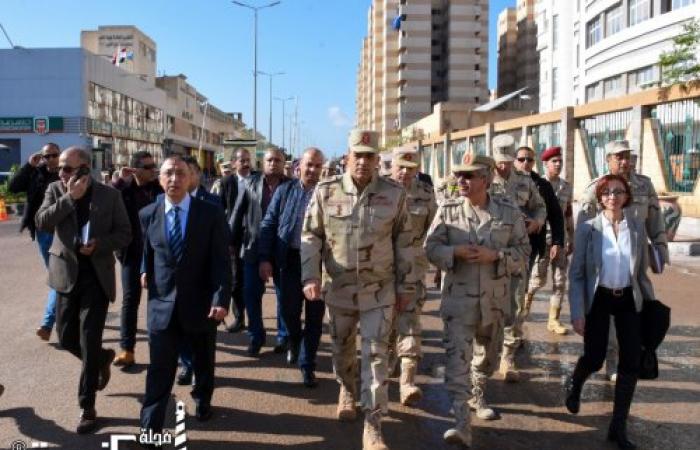 محافظ الإسكندرية وقائد المنطقة الشمالية العسكرية يتفقدان مشروع بشاير الخير 2.