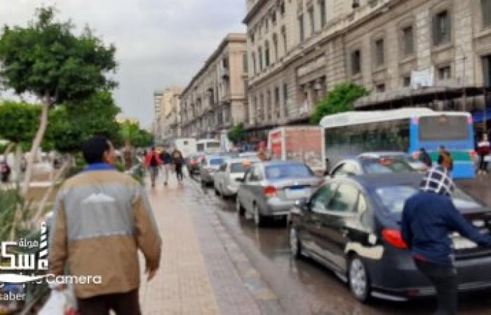 استمرار هطول الأمطار بالإسكندرية