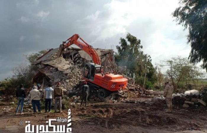 محافظ الإسكندرية يكلف السكرتير المساعد باستكمال بإزالة التعديات بحوض ١٠٠٠ببحيرة مريوط.