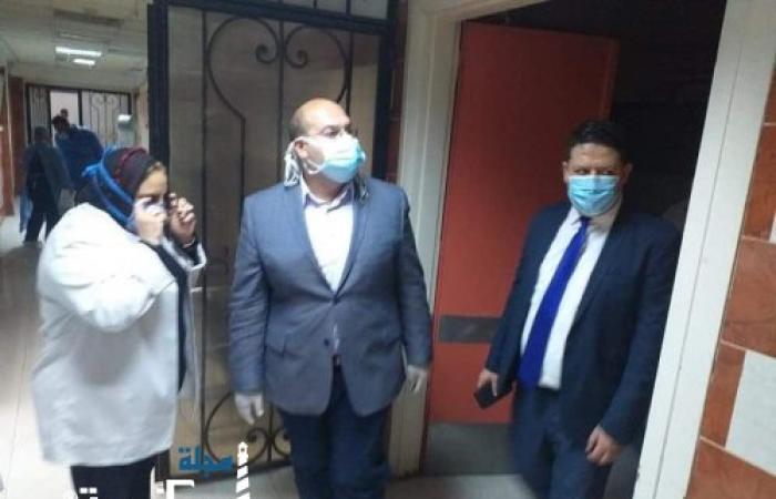 نائب محافظ الجيزة يتفقد العنايه المركزة وغرف العزل