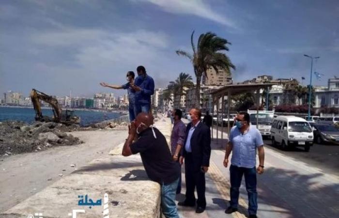 جولة تفقدية لرئيس حي الجمرك لمتابعة ماتم من أعمال بنطاق الحي