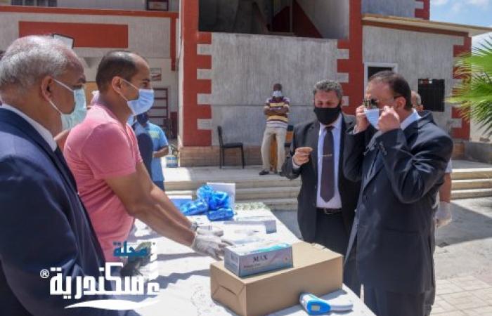 محافظ الإسكندية يجري تجربة نموذج محاكاه للاجراءات الاحترازية المتخذة خلال امتحانات الثانوية العامة