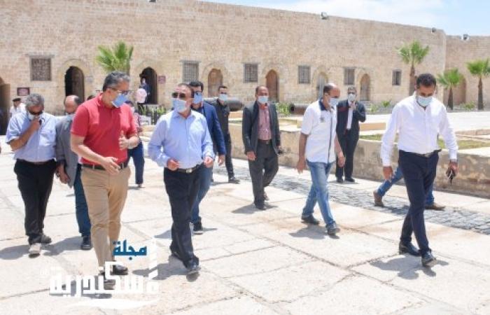 محافظ الإسكندرية ووزير الأثار والسياحة يتفقدان عدد من المناطق الأثرية