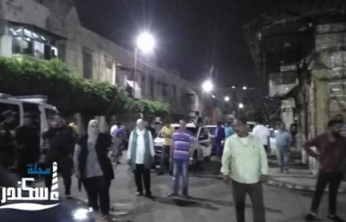 سحر شعبان تقود حمله مسائيه لازاله الاشغالات من سوق الجمعه بحي غرب