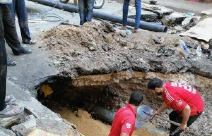 عودة المياة لأهالي شارع النيل بكرموز