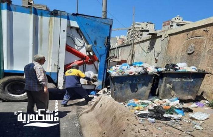 حي شرق...رفع المخلفات والقمامة من شوارع 4 قطاعات بـ"المنتزه"
