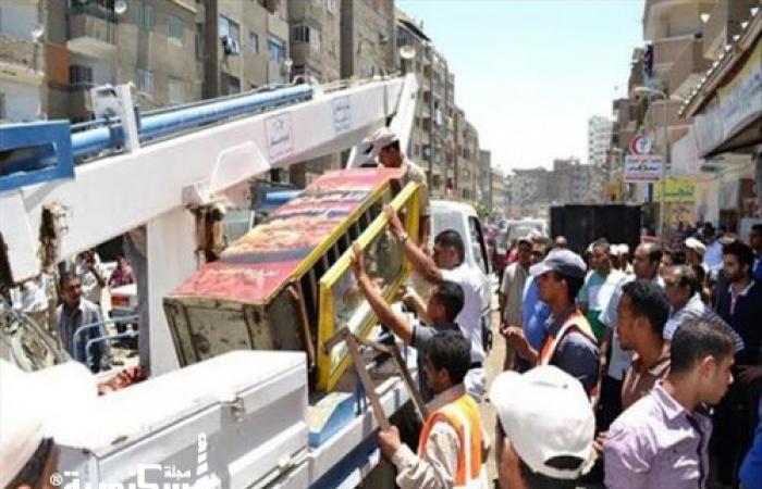 حي غرب...رفع 36 حالة إشغال طريق خلال حملة مكبرة