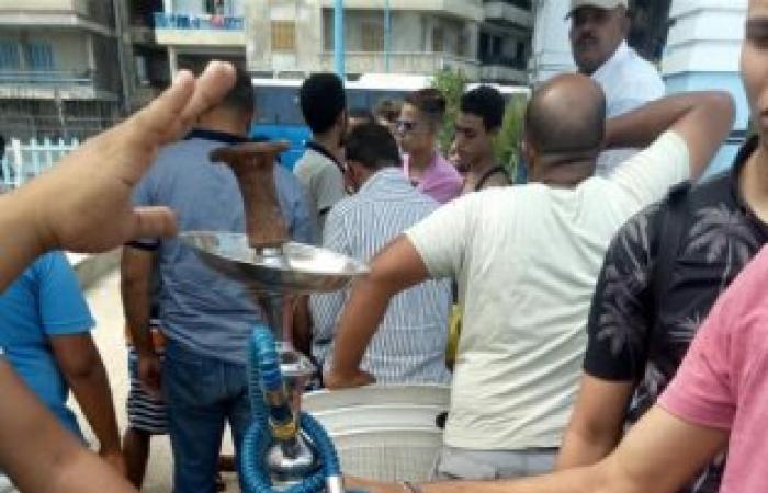 السياحة والمصايف بالإسكندرية....مصادرة 45 شيشة