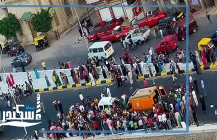إصابة 5 أشخاص في تصادم 3 سيارات بطريق محور المحمودية