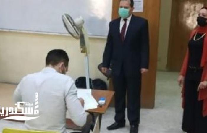 إجراءات احترازية مشددة بكلية الدراسات الاقتصادية والعلوم السياسية بجامعة الإسكندرية