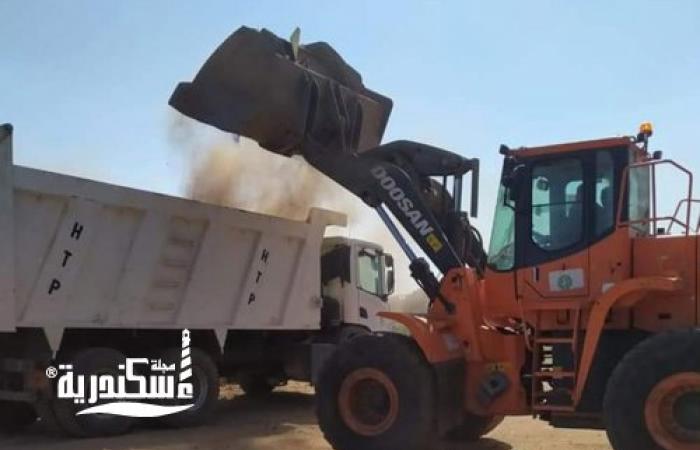 رفع 35 طن قمامة وأتربة من شوارع حي غرب الإسكندرية
