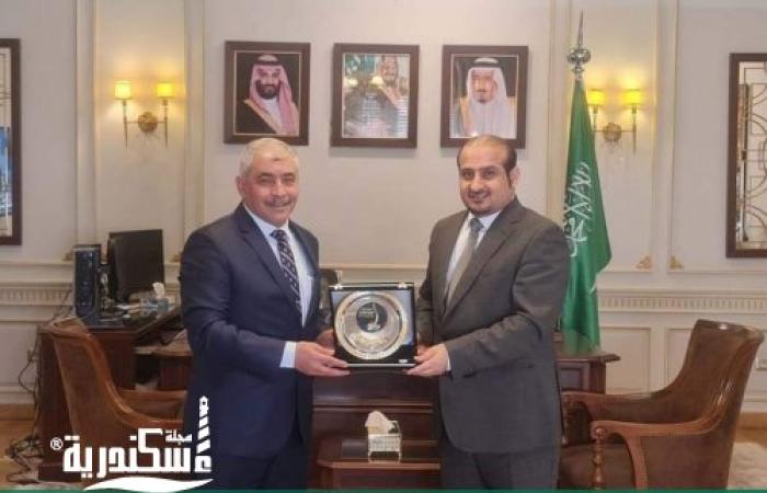 القنصل العام للمملكة العربية السعودية يستقبل رئيس ميناء الإسكندرية ا