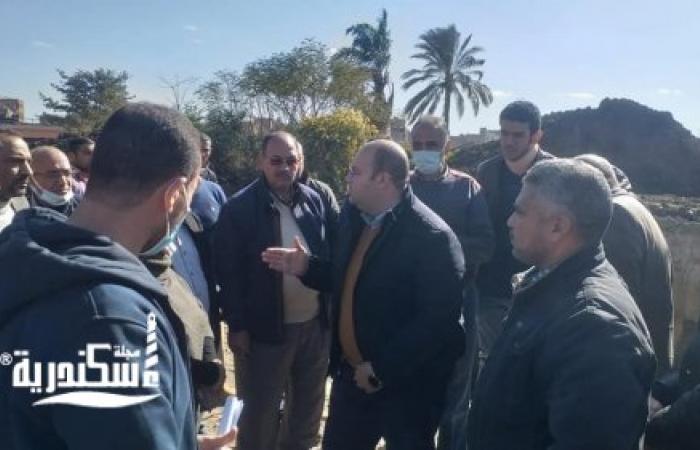 نائب محافظ الجيزة يتابع ميدانياً تحويل مسار مصرف ناهيا " بكرداسة "