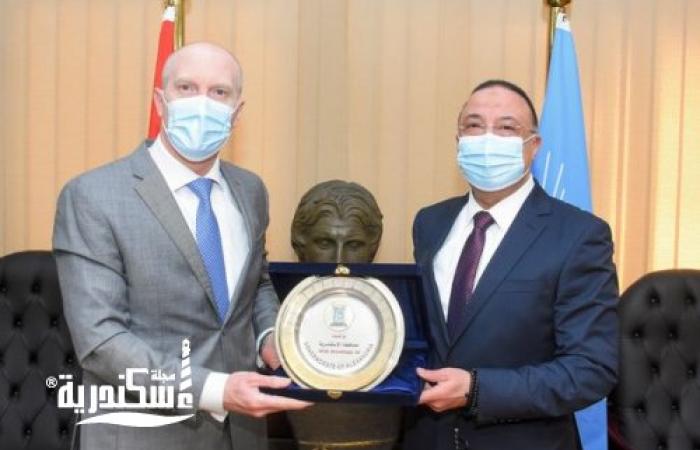 محافظ الإسكندرية يودع "قنصل لبنان" ويشيد بدوره في توطيد علاقات البلدين