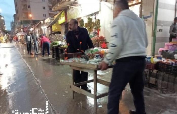 رفع ٢٥ حالة اشغال في  حملة مسائية بحي وسط