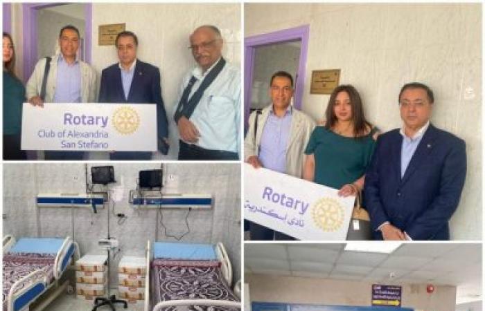روتارى سان استفانوا يفتتح وحده عناية مركزة للأطفال بمستشفى ابو قير العام