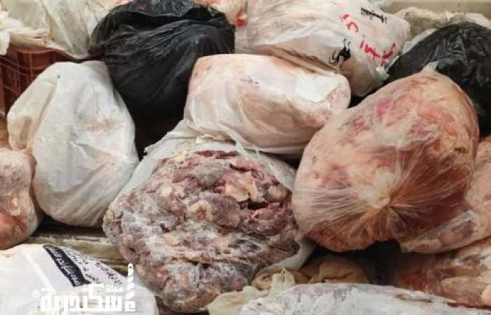 مصادرة 33.5 طن لحوم غير صالحة للاستهلاك الآدمي في الإسكندرية