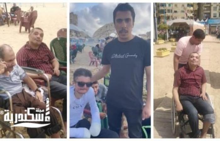 تجهيز جزء من شاطئ ذوي الهمم شرقي الإسكندرية لاستقبال المكفوفين